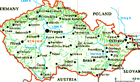 Map of Czech Republic