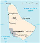 Map of Barbados- Click to enlarge