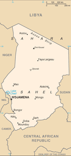 Map of Chad