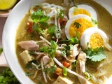 Singapore-Style Chicken and Noodle Soup