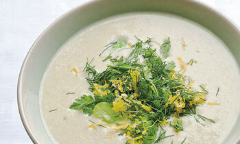 Hot Yoghurt and Broad Bean Soup