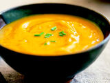 Squash Soup with Chili Purée