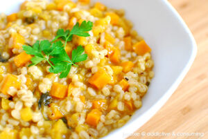 Pumpkin-carrot-barley-risotto