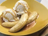 Tequila-flambéed Bananas with Coconut Ice Cream