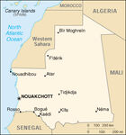 Map of Mauritania