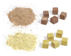 Bouillon powder and cubes