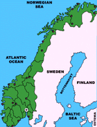 Map of Norway