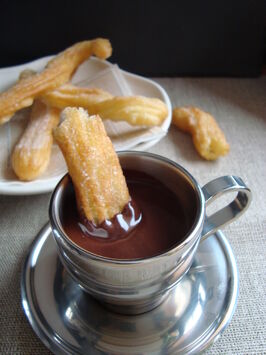 Churros and hot chocolate 3