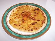 Paneer Parathas (Parathas stuffed with Cottage Cheese)