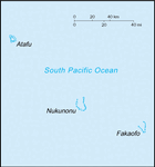 Map of Tokelau Darussalam