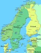 Map of Scandinavia