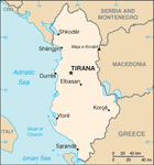 Map of Albania