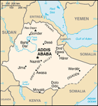 Map of Ethiopia