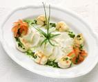 Lightly boiled salted cod