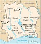 Map of Cote D Ivoire