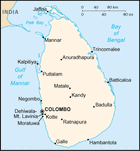 Map of Sri Lanka