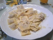 Agnolotti, typical dish of Piedmont region in italy