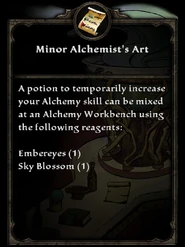 Minor Alchemist's Art Recipe Card