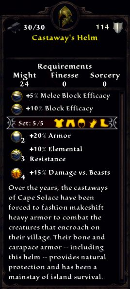 Castaway's Helm Inventory