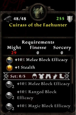 Cuirass of Faehunter