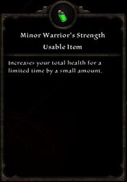 Minor Warrior's Strength Inventory Card