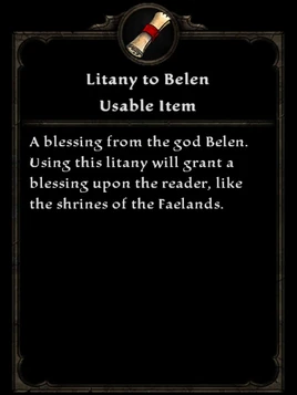 Litany belen