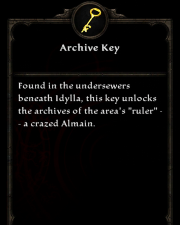 Archive Key Amalur Wiki Fandom - roblox archives almoris kingdom
