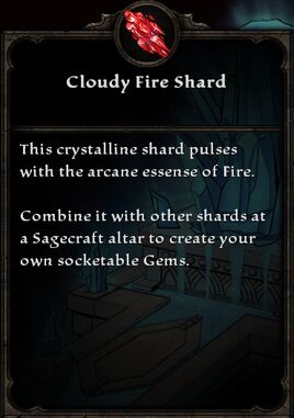 Cloudy Fire Shard