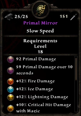 Primal Mirror profile