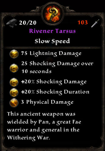 Rivener tarsus