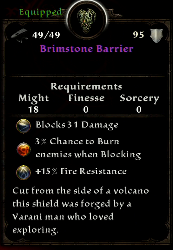 BRIMSTONE BARRIER DESCRIPTION