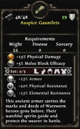 Auspice Gauntlets (Inventory Card)