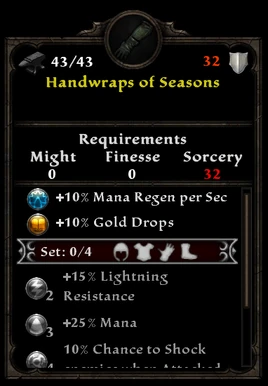 Handwraps of seasons