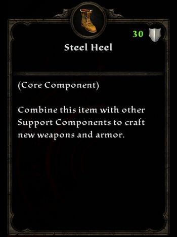 Steel heel