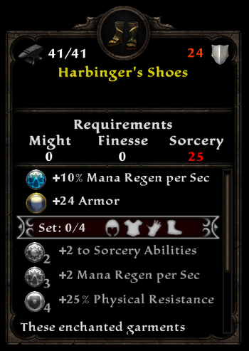 Harbringer's shoes