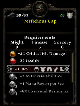 Perfidious cap stats
