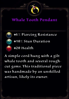 Whale Tooth Pendant Inventory