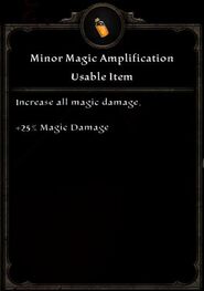 Minor Magic Amplification Inventory Card