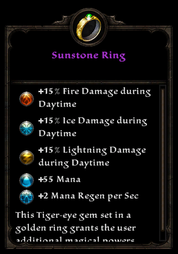 Sunstone ring