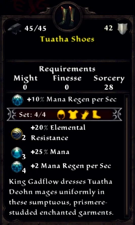 Tuatha Shoes Inventory