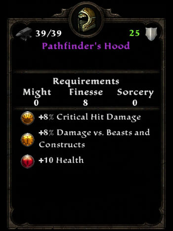 Pathfinder's hood