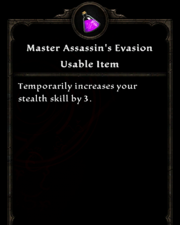Master Assassin S Evasion Amalur Wiki Fandom