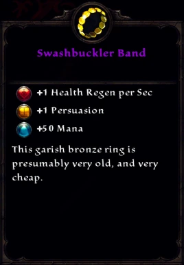 Swashbuckler's Band Inventory