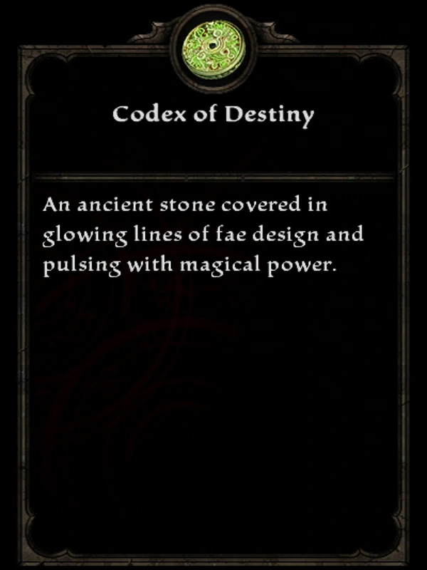 Codex of Destiny | Amalur Wiki | Fandom