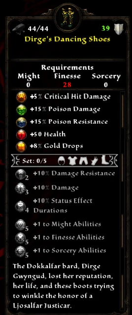 Dirge's Dancing Shoes