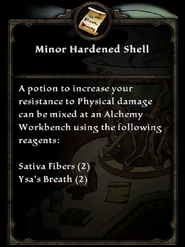 Minor Hardened Shell Recipe Card