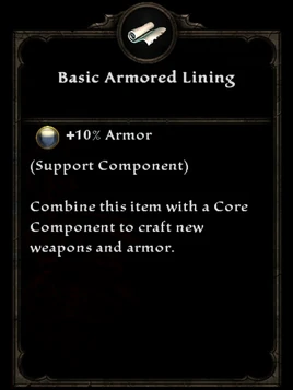 Basic armored lining