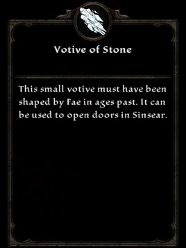 Votive stone