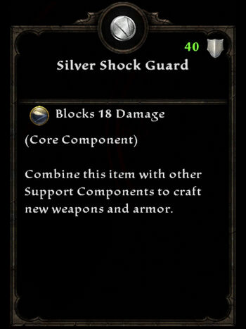 Silver shock guard