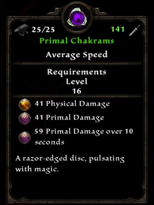 Primal Chakrams | Amalur Wiki | Fandom